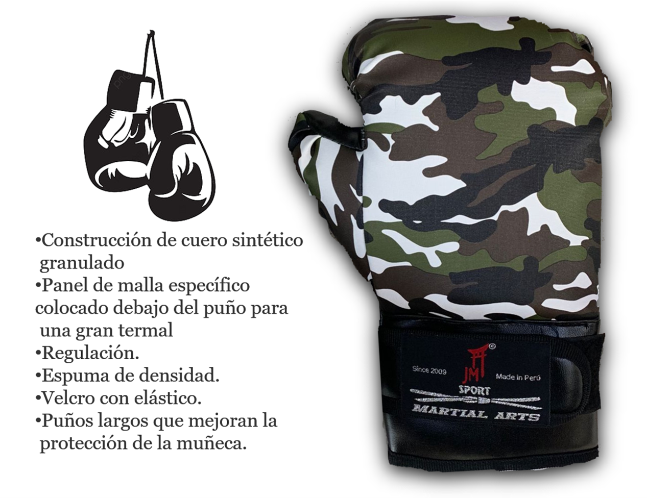 guantes camuflados JM SPORT