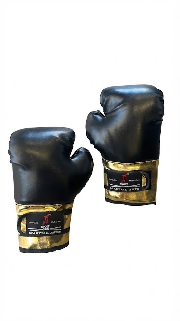 guantes jm negro-dorado-.