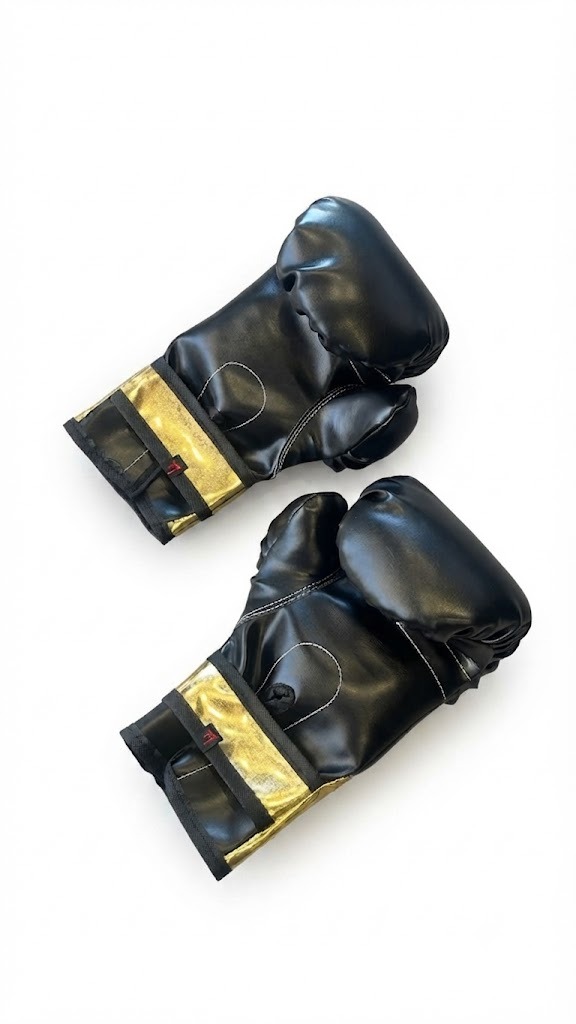 guantes jm negro-dorado-
